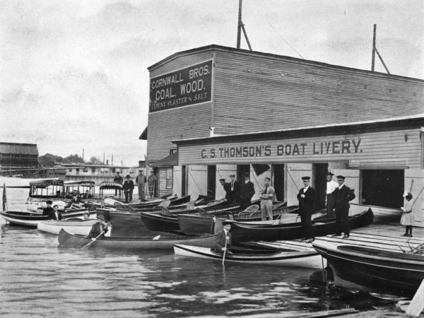 Thomson’s Boat Livery on the waterfront in Alexandria Bay