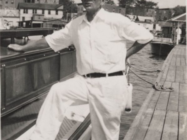 Captain of a tour boat in Alexandria Bay