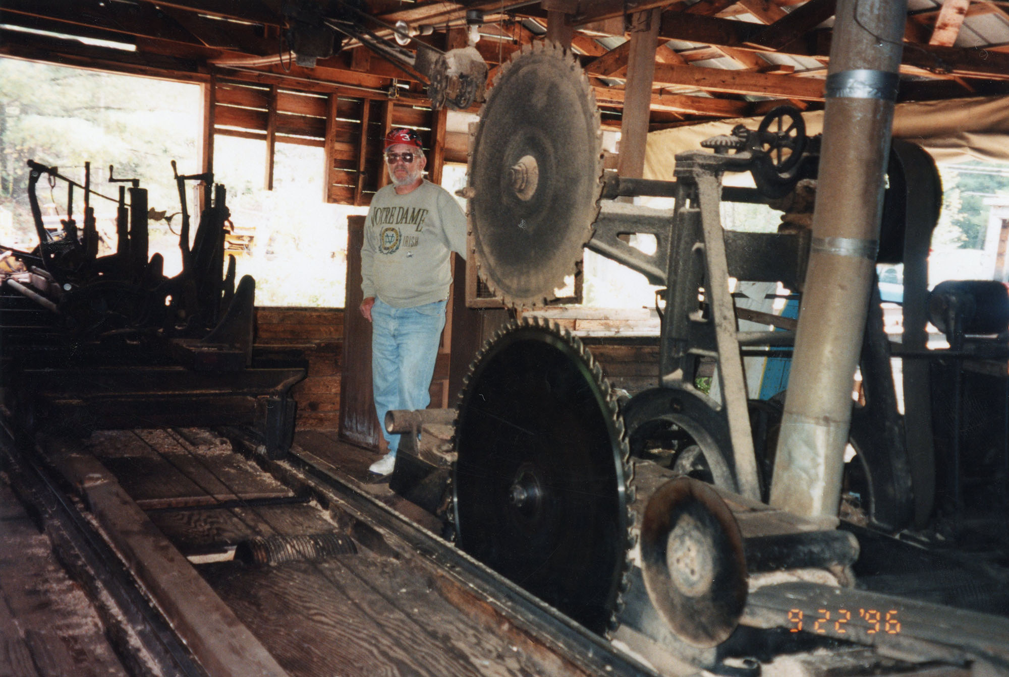 Patrick John Henry McKenty visits the Triangle Lumber Company mill in