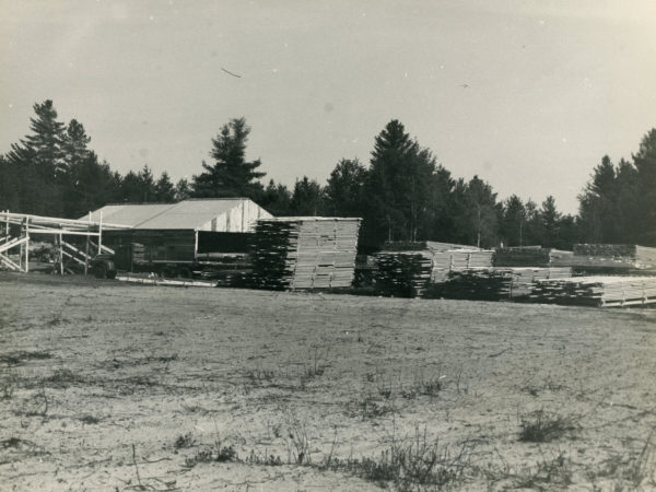 Exterior of the Triangle Lumber Company mill