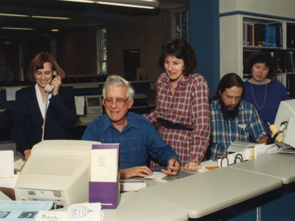 Reference staff at Crandall Public Library in Glens Falls