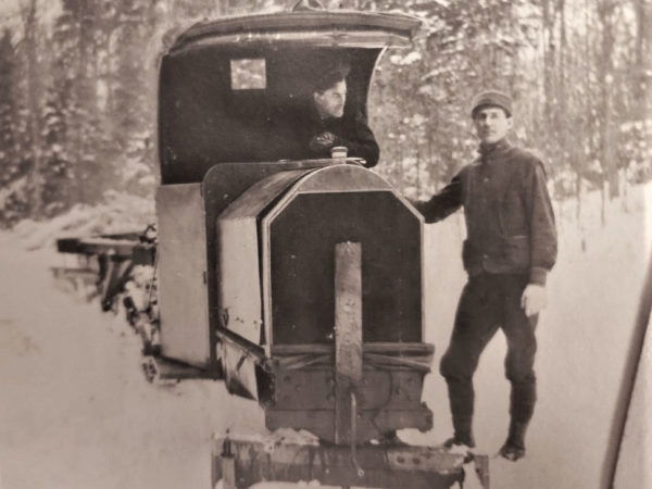 Logging with a Model T in the William C. Whitney Wilderness Area in Long Lake